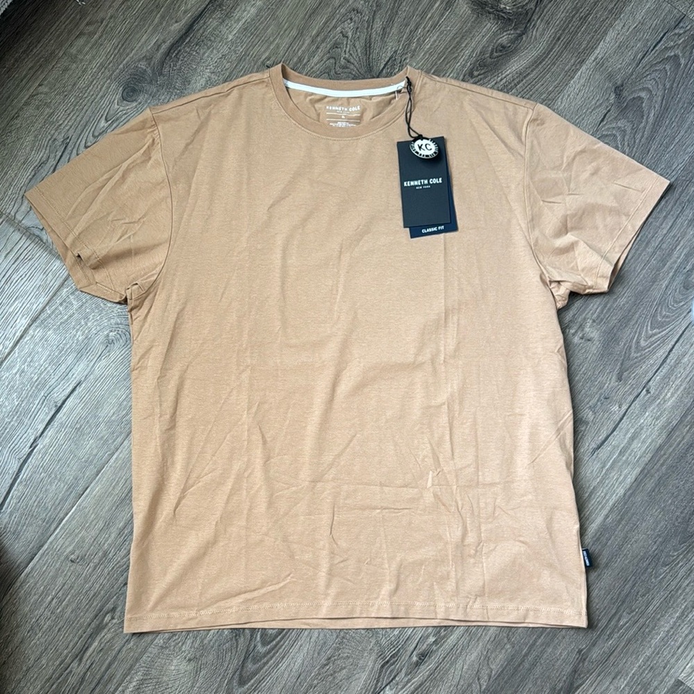 Kenneth Cole Tan Short Sleeve Tee (NWT)